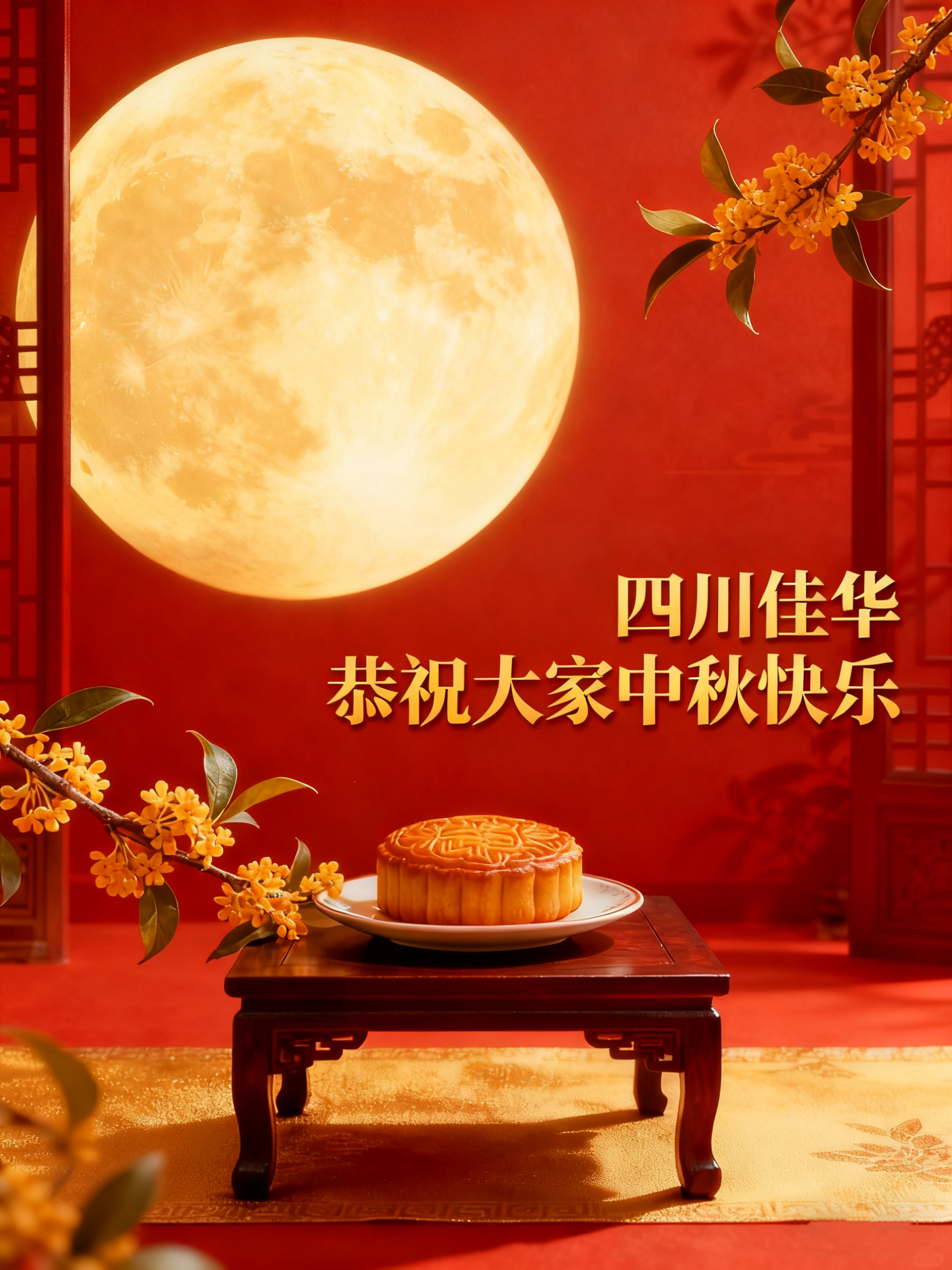 四川佳华恭祝大家：中秋快乐